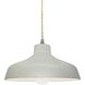 Radiance LED 11.5 inch Matte White and Brushed Nickel Pendant Ceiling Light