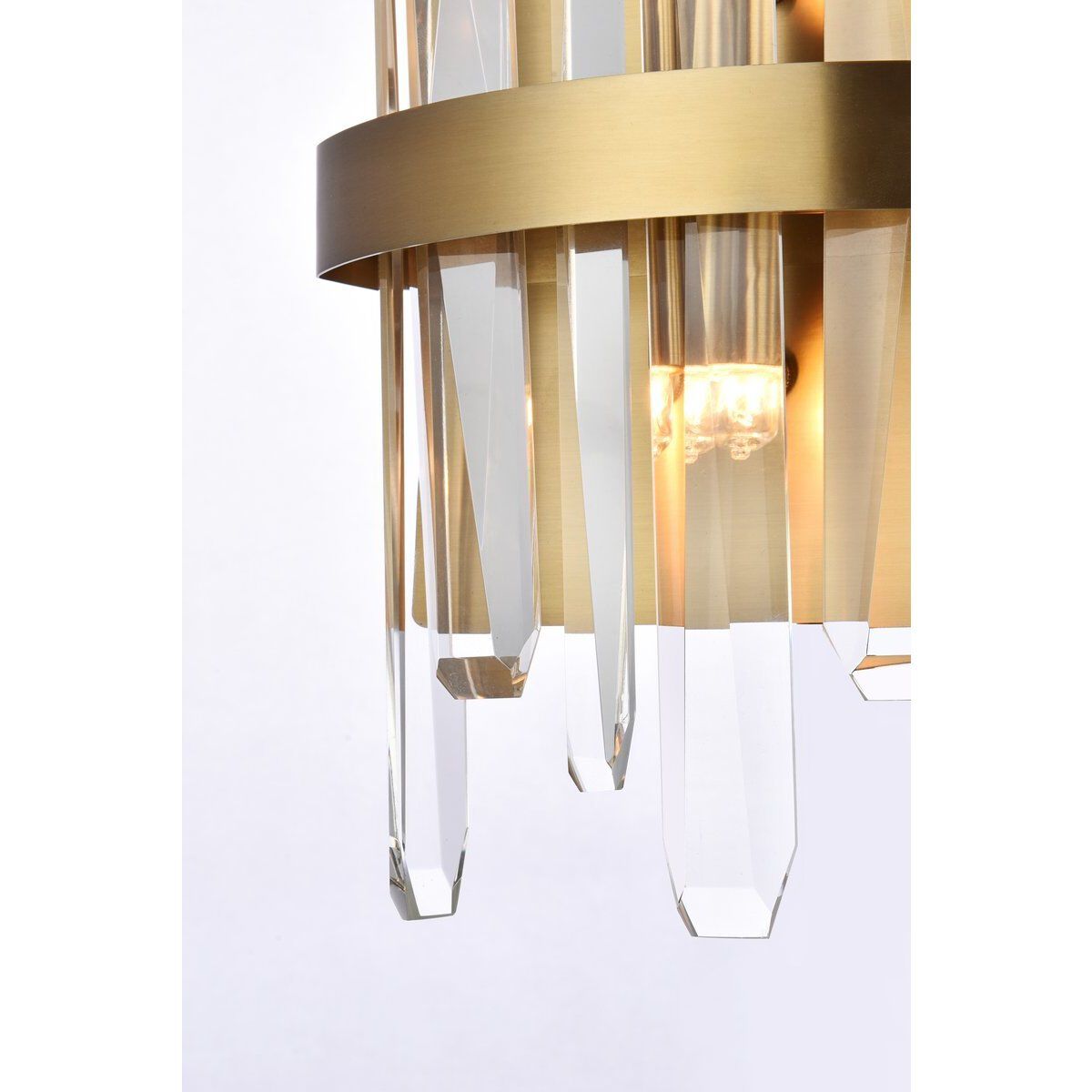 Serena 2 Light 8 inch Satin Gold Bath Sconce Wall Light