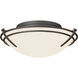 Presidio Tryne 2 Light 15.7 inch Natural Iron Flush Mount Ceiling Light