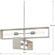 Boundary 4 Light 30 inch Brushed Nickel Chandelier Ceiling Light, Design Series