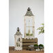Evelyn 6.9 inch Silver and White Wash Lantern, Set of 2