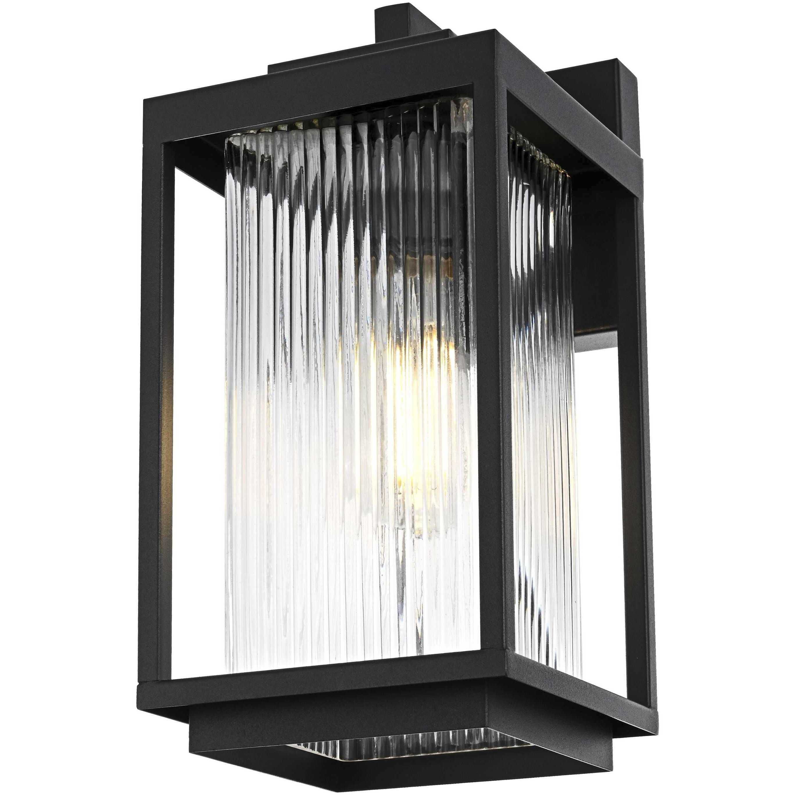 Ludlow 1 Light 12.5 inch Black Outdoor Wall Sconce