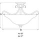 Monrovia LED 17 inch Brushed Nickel Semi-Flush Mount Ceiling Light