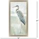 Majestic Blue Heron Neutral and Blue and Gray and Green Framed Art