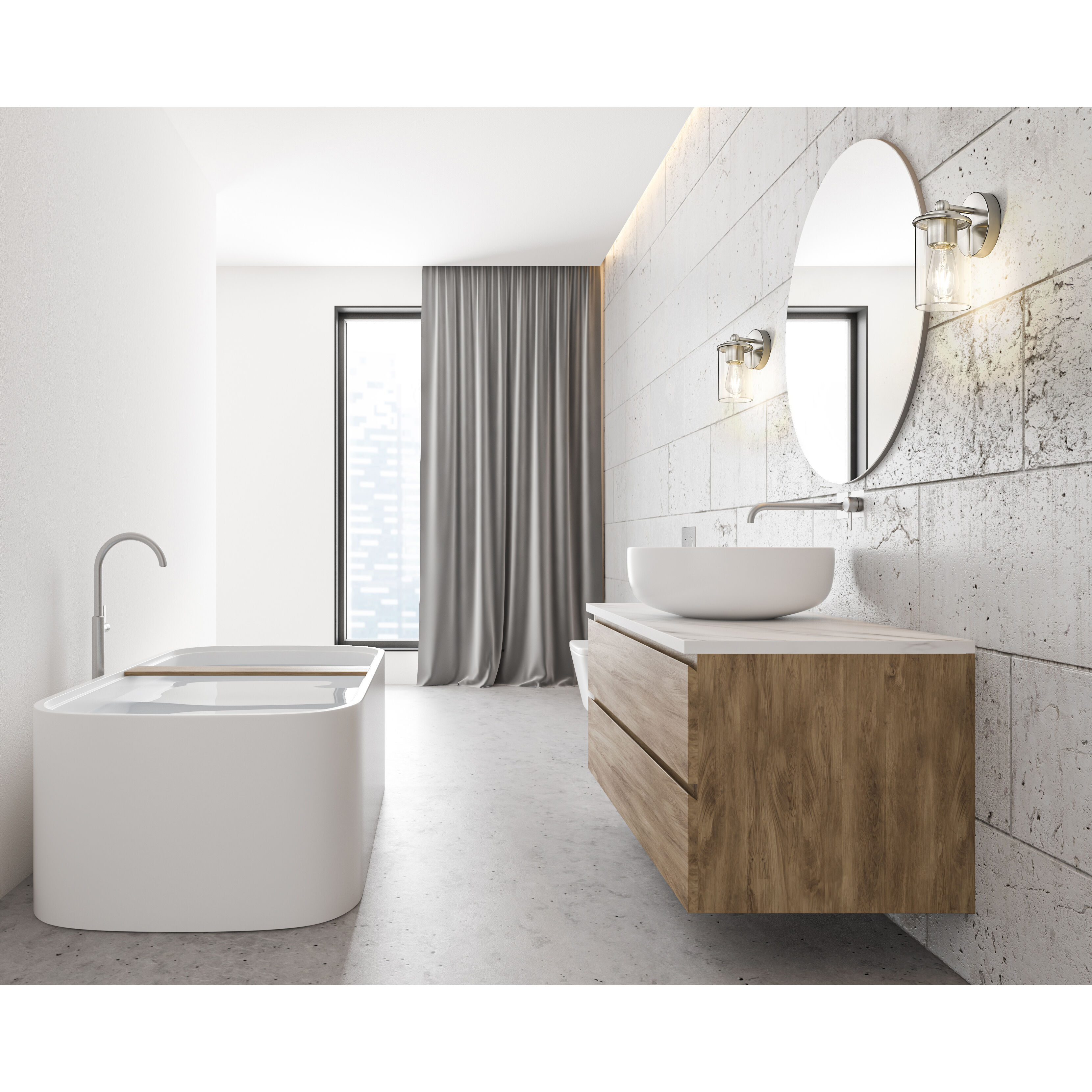 Thayer 1 Light 4.75 inch Brushed Nickel Wall Sconce Wall Light