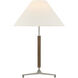 Ray Booth Amaya 28 inch 6.50 watt Polished Nickel and Walnut Table Lamp Portable Light