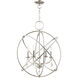 Aria 5 Light 22 inch Polished Nickel Chandelier Ceiling Light