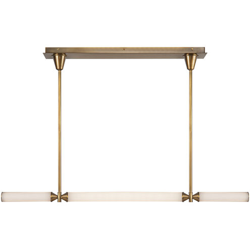 Edwin LED 47.88 inch Vintage Brass Linear Pendant Ceiling Light