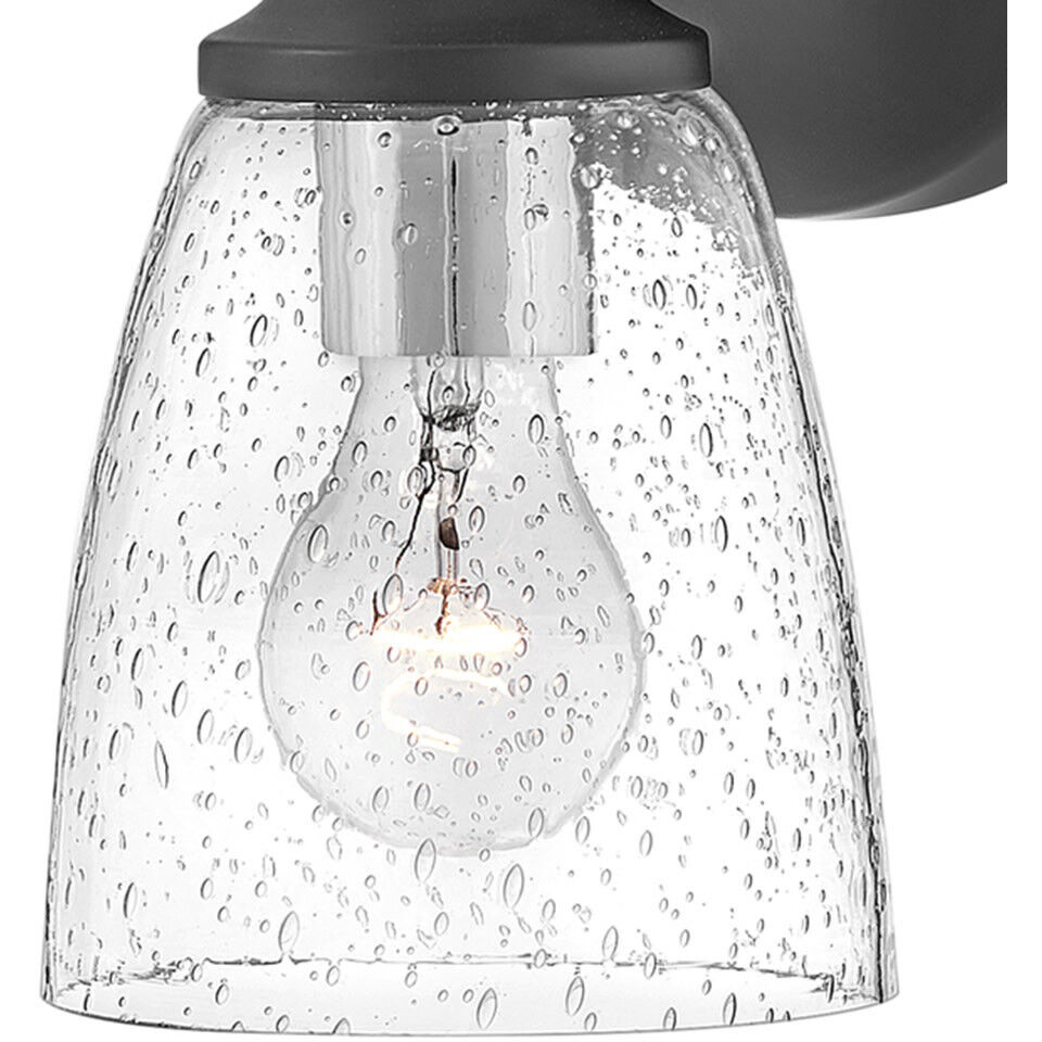 Easton 1 Light 6.25 inch Black with Chrome Vanity Light Wall Light in Black/Chrome