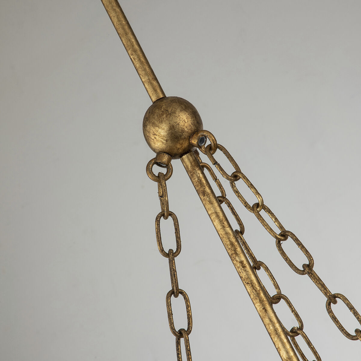 Sawgrass 3 Light 21 inch Gold Leaf Pendant Ceiling Light, Large