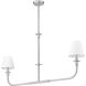 Tova 2 Light 45.75 inch Brushed Nickel Linear Chandelier Ceiling Light
