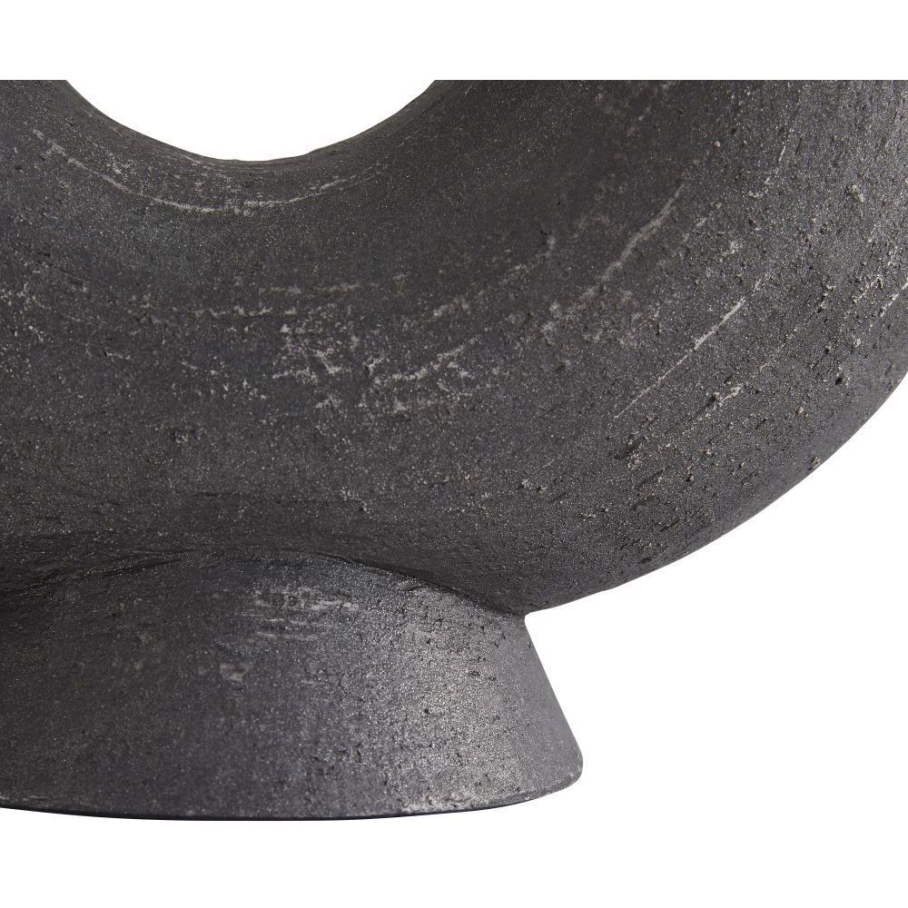 Damien Matte Charcoal Vase