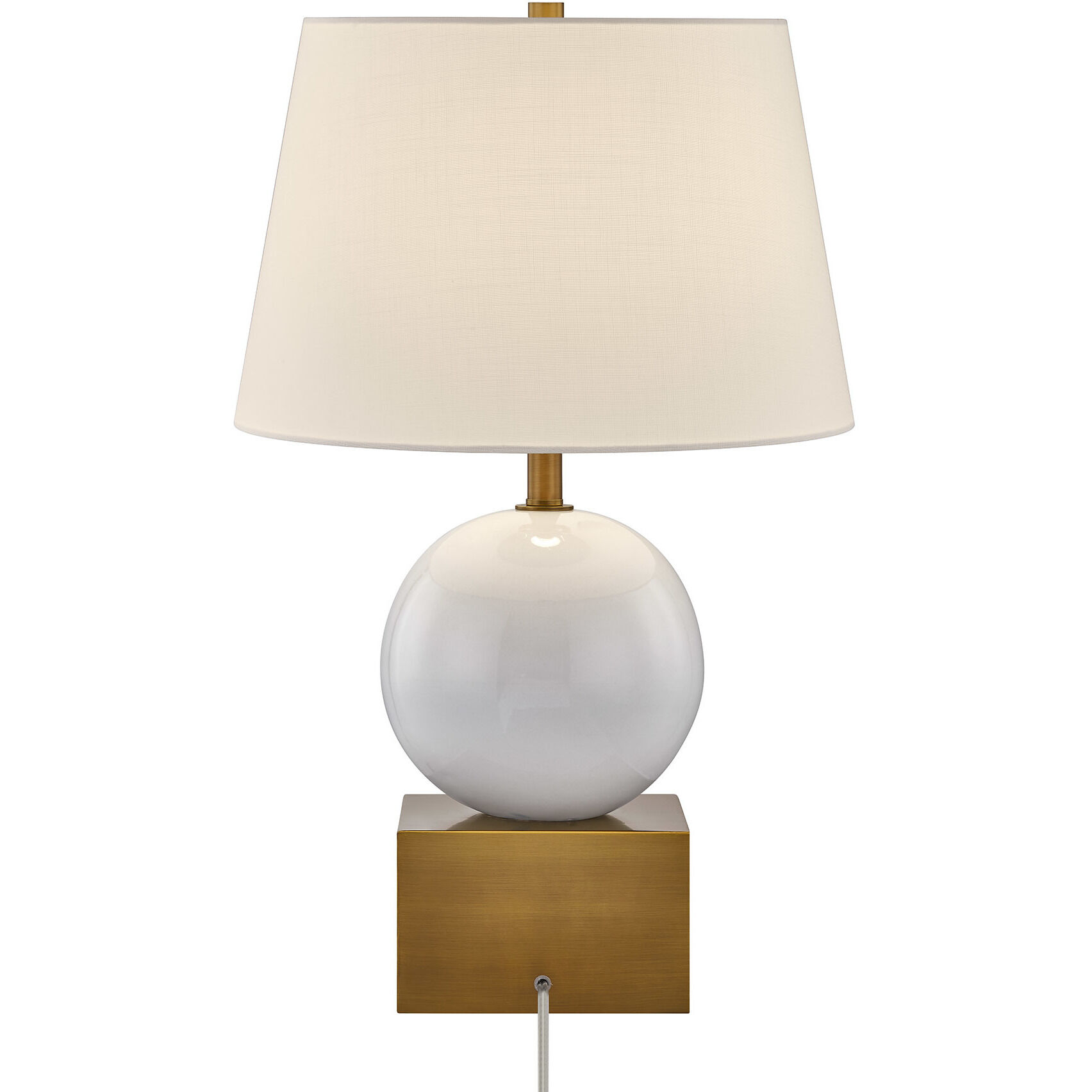 Brumfield 26.75 inch 100.00 watt Ceramic and Brass Table Lamp Portable Light, Coco & Dash