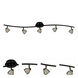 Serpentine 5 Light 120V Dark Bronze Rail Fixture Ceiling Light