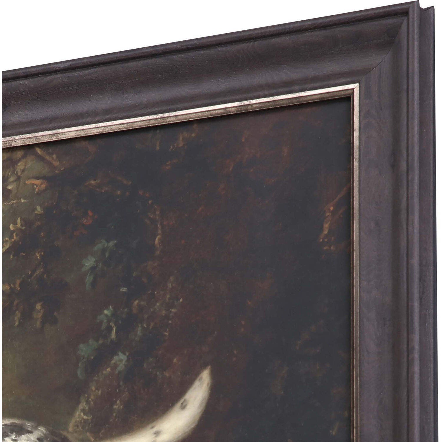 Animals Brown and Green and White and Neutral Framed Art