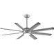 Stellar Custom Silver Fan Motor, Blades Sold Separately
