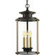 Marissa 3 Light 10 inch Antique Bronze Outdoor Hanging Lantern