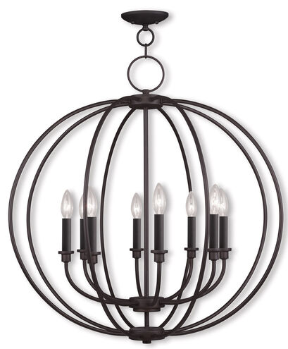 Milania 8 Light 28 inch Bronze Chandelier Ceiling Light 