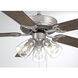 Traditional 52 inch Brushed Nickel with Chestnut and Grey Weathered Oak Blades Ceiling Fan