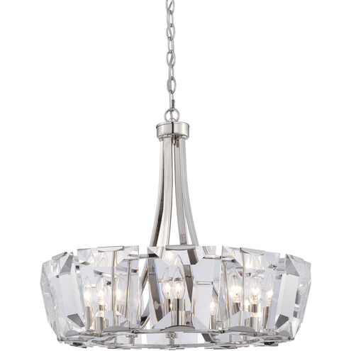 Castle Aurora 12 Light 25.5 inch Polished Nickel Chandelier Ceiling Light