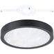 Argyle LED 12 inch Textured Black Flush Mount Ceiling Light