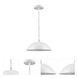 Layla 1 Light 12 inch White Pendant Ceiling Light in Gloss White