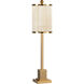 Wildwood 36 inch 60 watt Tarnished Brass Table Lamp Portable Light