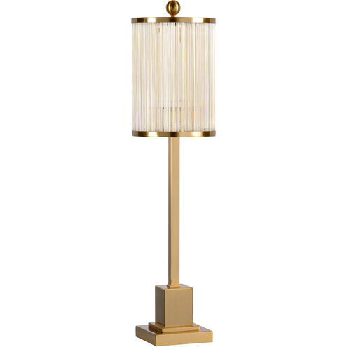 Wildwood 36 inch 60 watt Tarnished Brass Table Lamp Portable Light