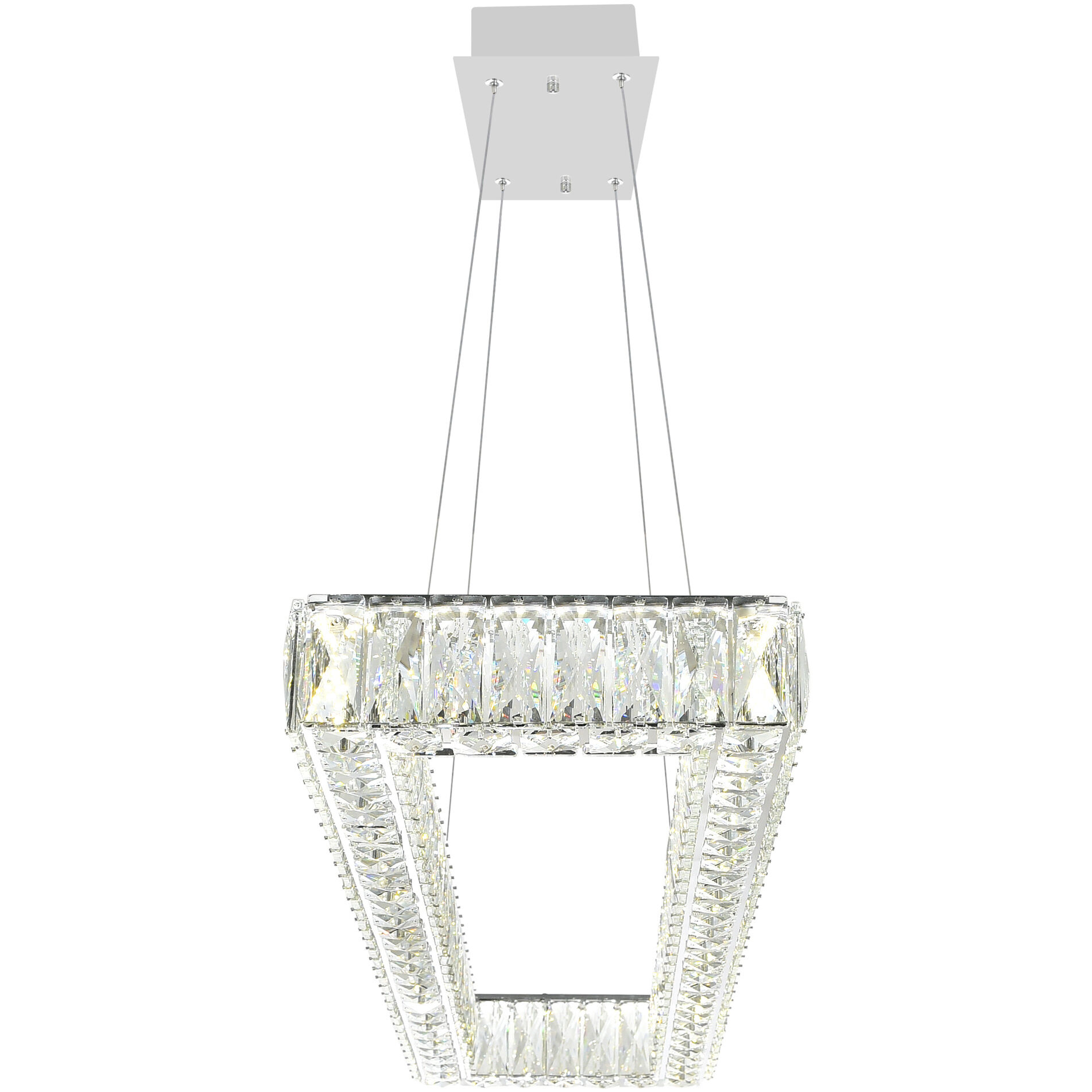 Felicity LED 44 inch Chrome Pool Table Light Ceiling Light