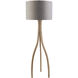 Duxbury 60 inch 100 watt Brown Accent Floor Lamp Portable Light