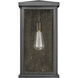 Lyons 1 Light 17.75 inch Matte Black Exterior Wall Lantern