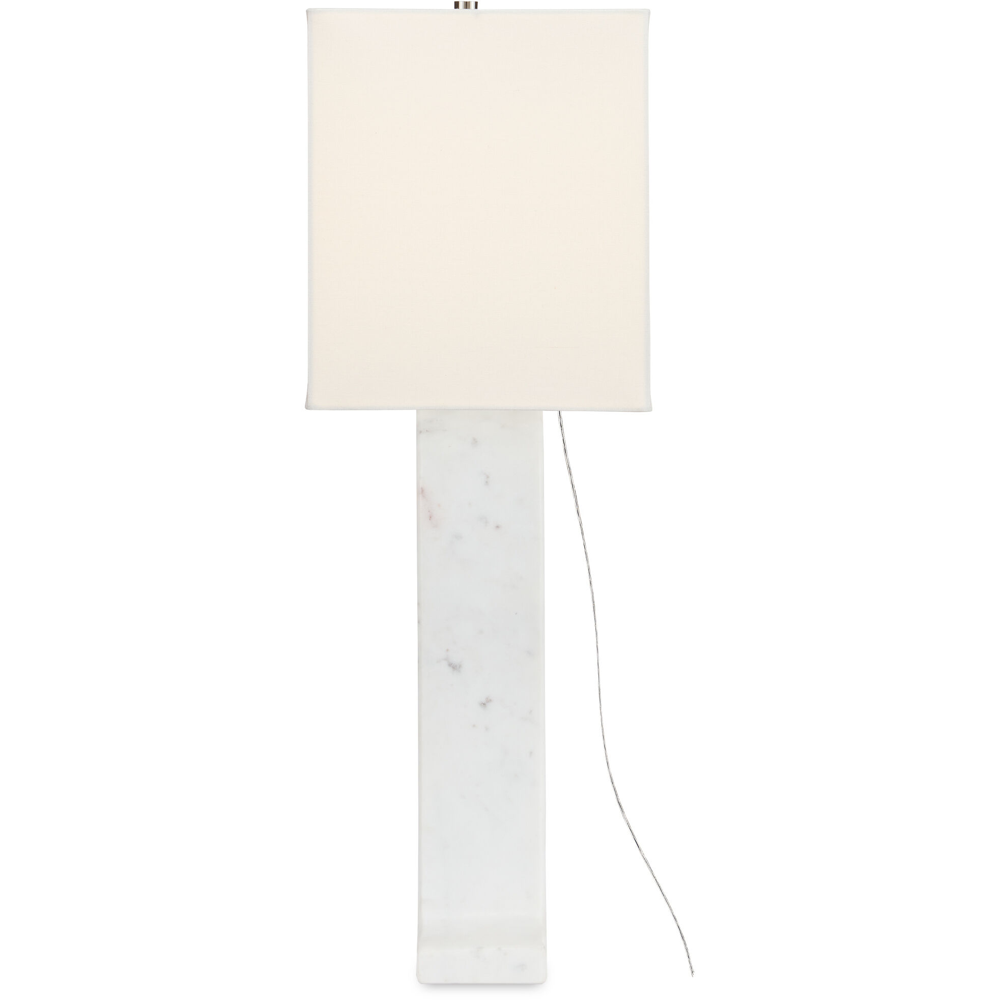 Leo 30.25 inch 150 watt White Marble Table Lamp Portable Light