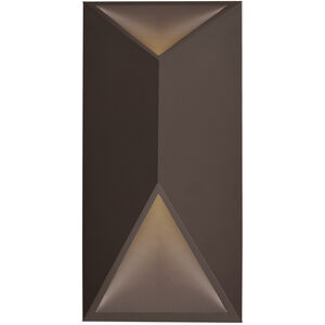 Indio LED 12 inch Espresso Outdoor Wall Sconce