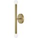 Millie LED 5 inch Lacquered Brass Sconce Wall Light