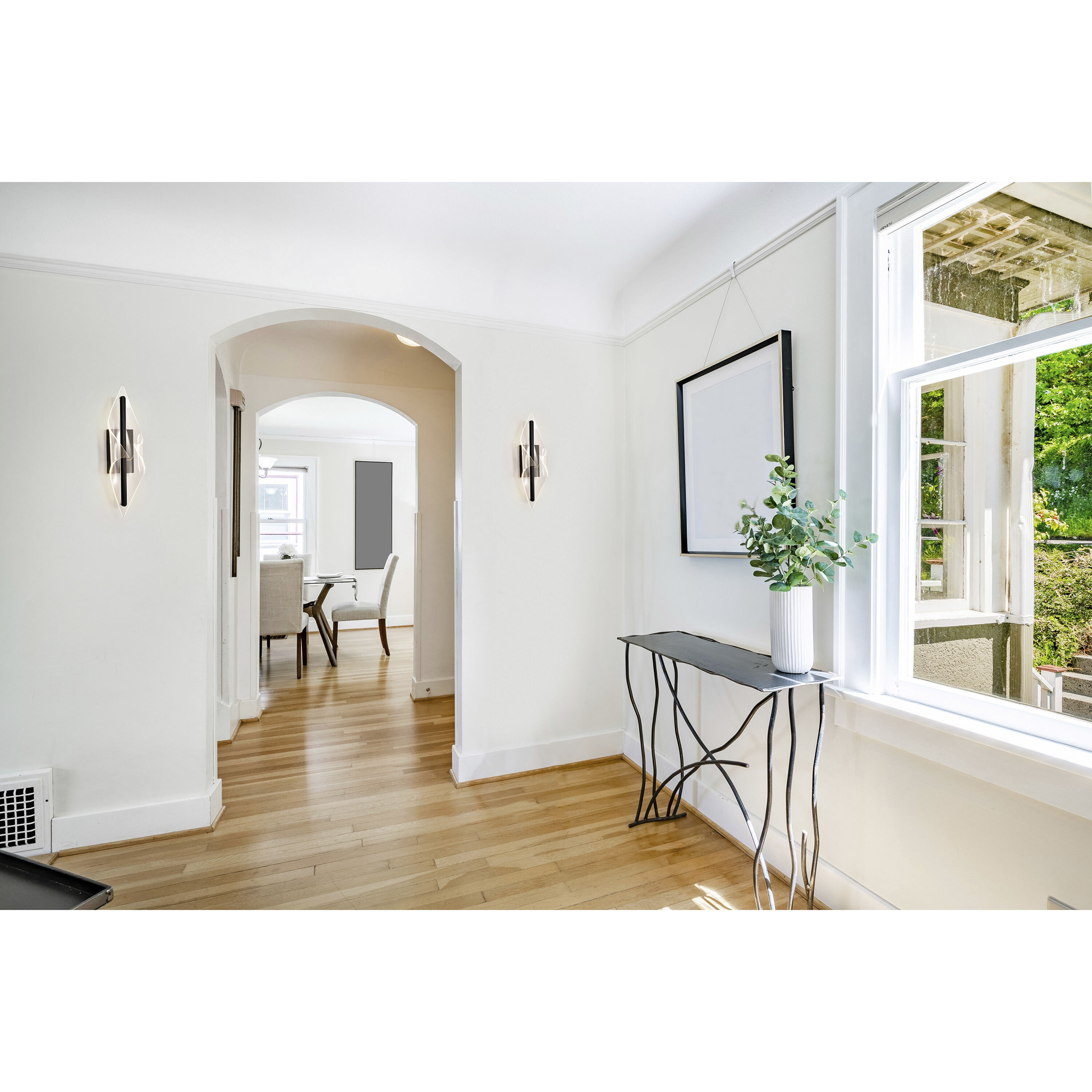 Geneva LED 6.75 inch Matte Black Vanity Light Wall Light