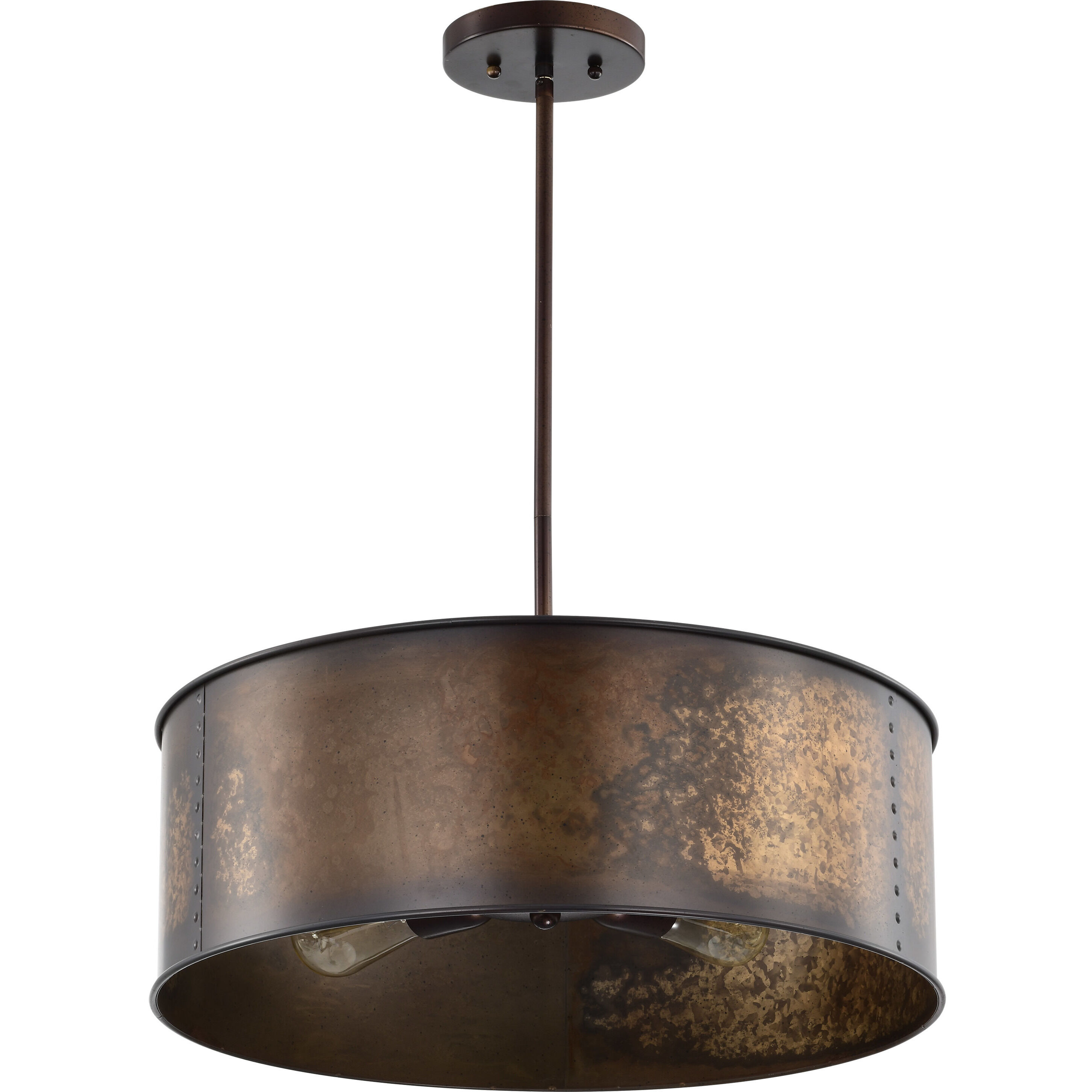 Kettle 4 Light 20 inch Weathered Brass Pendant Ceiling Light