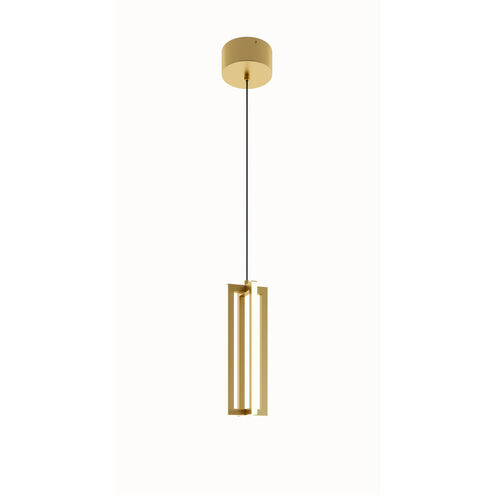 Cass LED 4 inch Gold Pendant Ceiling Light