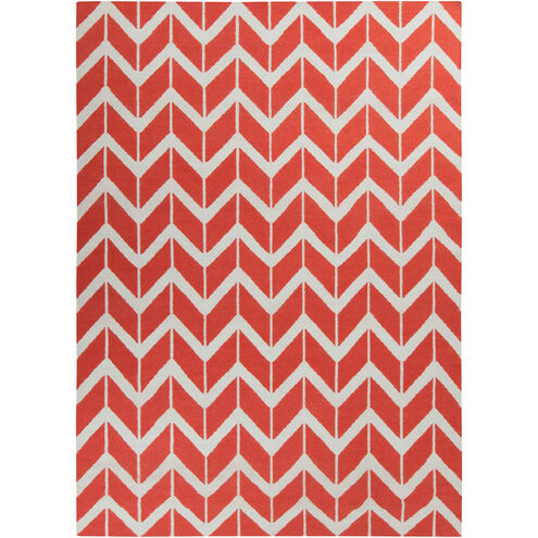 Fallon 66 X 42 inch Bright Orange, Beige Rug