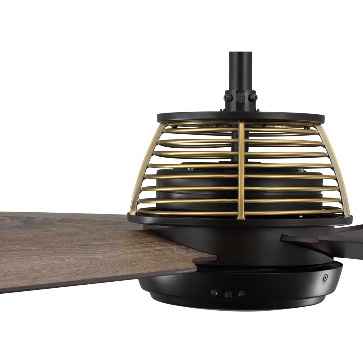 Shaffer 56 inch Architectural Bronze with Driftwood/Natural Cherry Blades Ceiling Fan