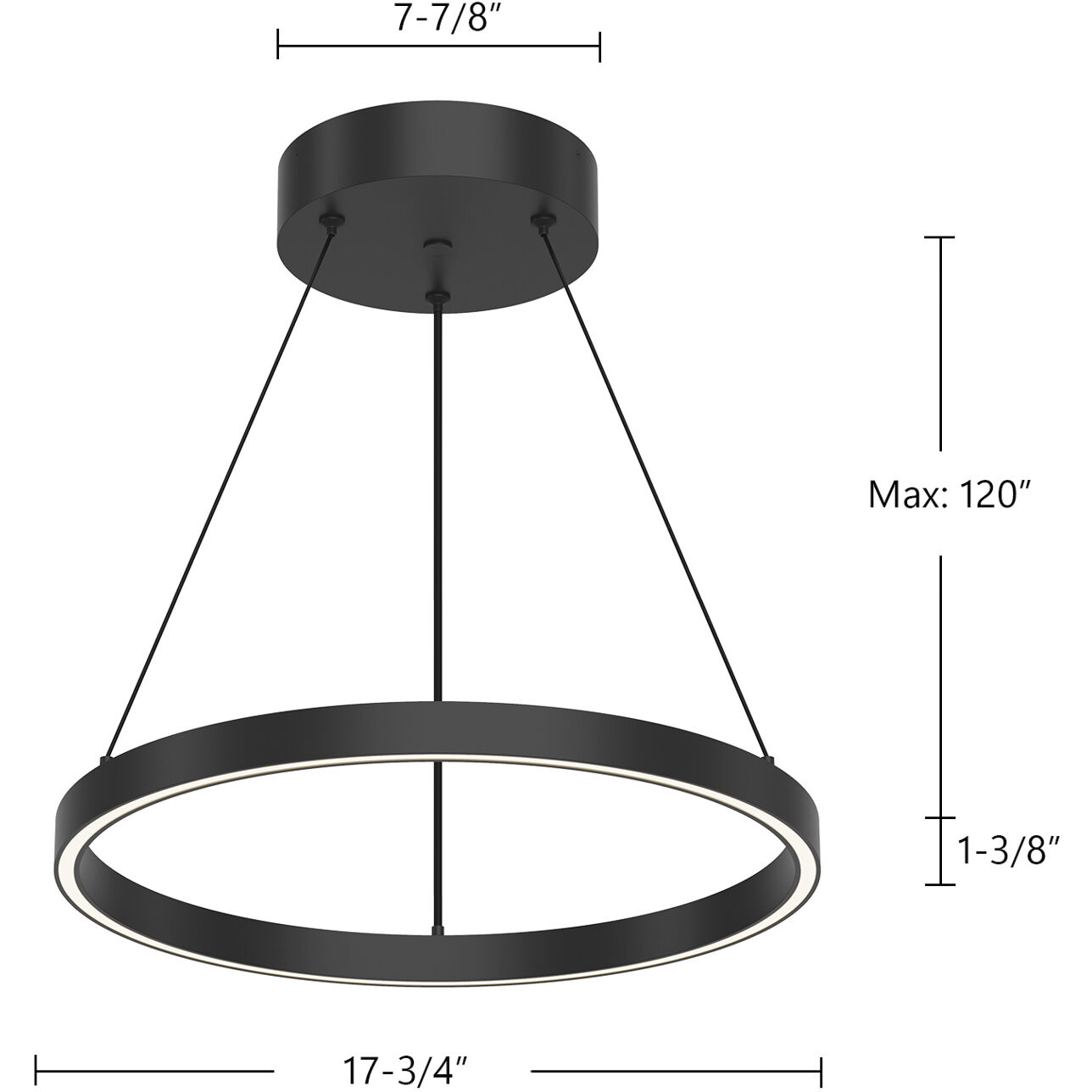 Cerchio Pendant Ceiling Light in White