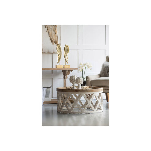 Anita 32 X 31.9 inch Natural/White Coffee Table
