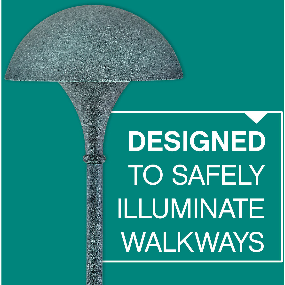 Mushroom 120v 8.00 watt Verde Path Light