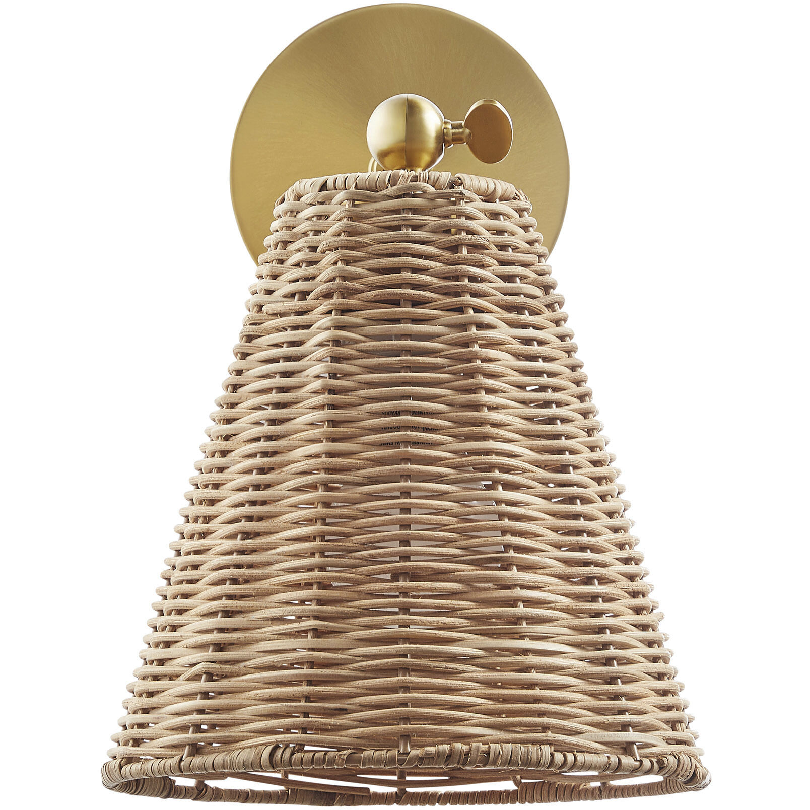 Bohemian 1 Light 8 inch Natural Brass Wall Sconce Wall Light