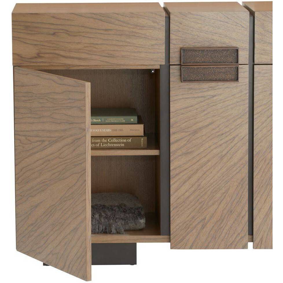 Lafayette 86 inch Chateau Gray and Bronze Credenza