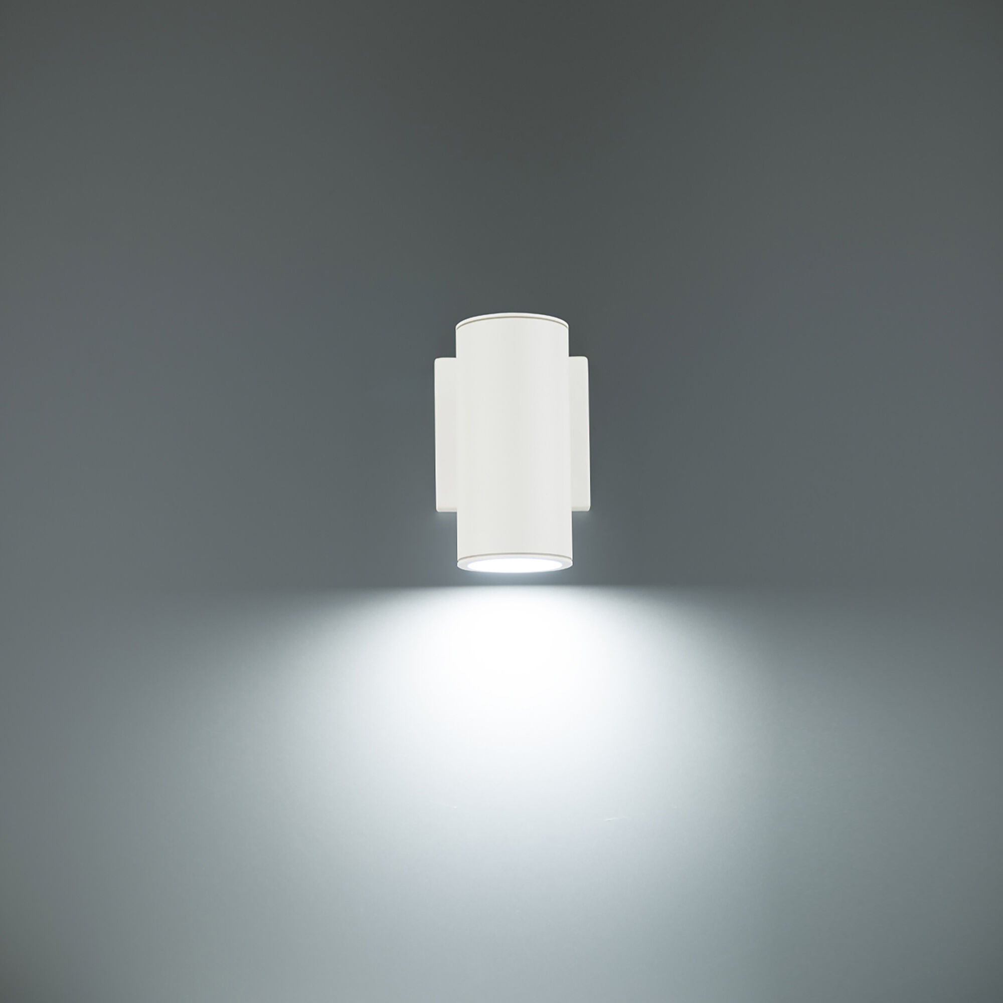Cylinder LED 6.75 inch White Outdoor Wall Light