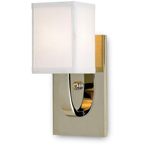 Sadler 1 Light 5 inch Nickel Wall Sconce Wall Light, Lillian August Collection