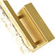 Stagger LED 4.3 inch Brass Wall Light