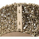 Tangled 33 inch Natural Rope Wall Mirror