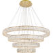 Monroe LED 42 inch Gold Chandelier Ceiling Light