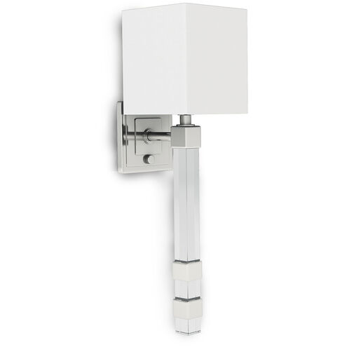 Metro 1 Light 6 inch Polished Nickel Wall Sconce Wall Light